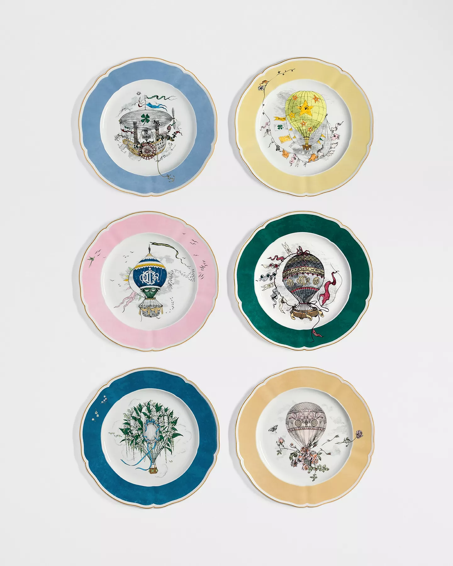 Set of Six Dinner Plates
