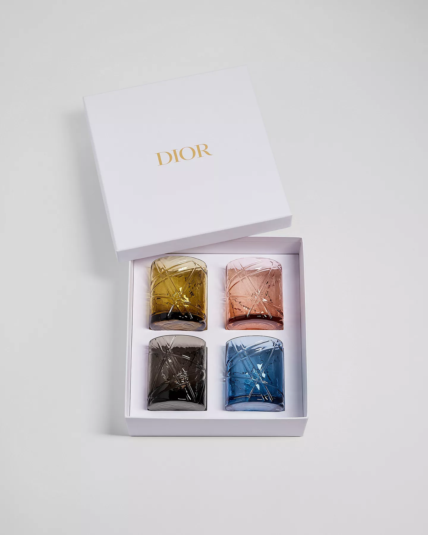 Set of Four Dior Escale Cocktail Glasses