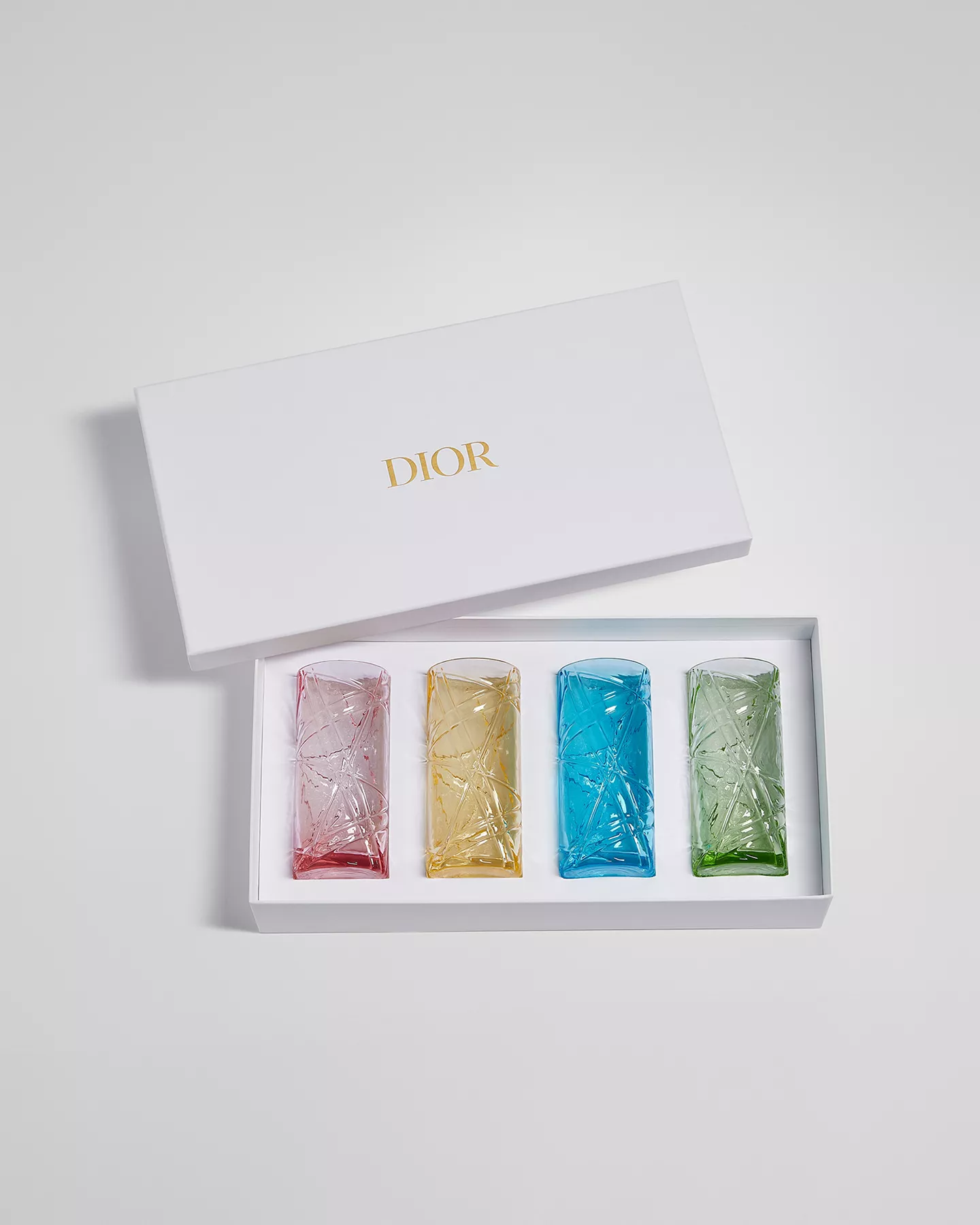 Set of Four Dior Escale Juice Glasses