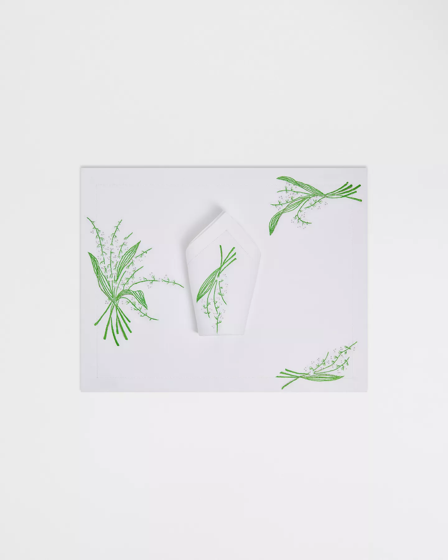 Embroidered Placemat and Napkin Set
