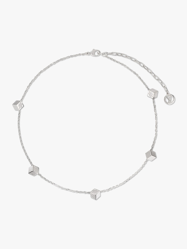 LV Cube necklace, silver