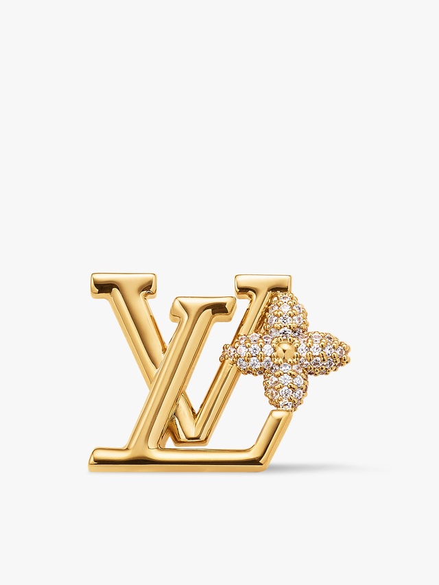 LV Iconic Flower Rhinestone Brooch