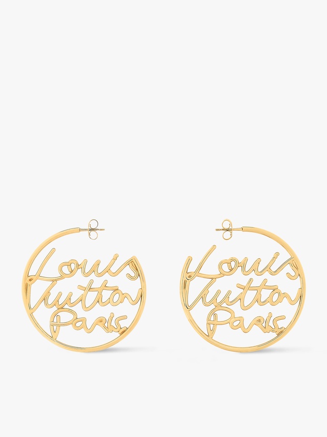 LV Script Earrings