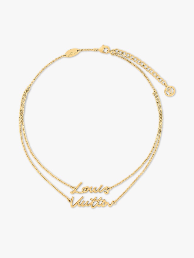 LV Script Necklace