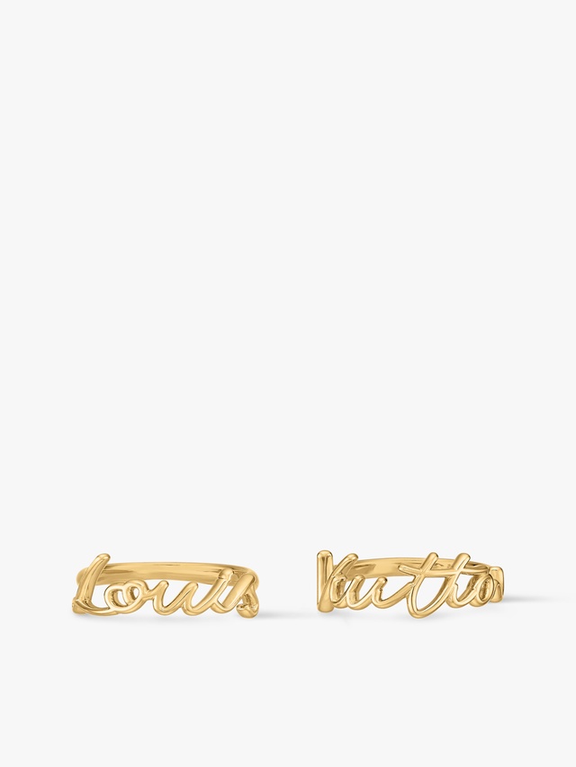 Set de bagues LV Script