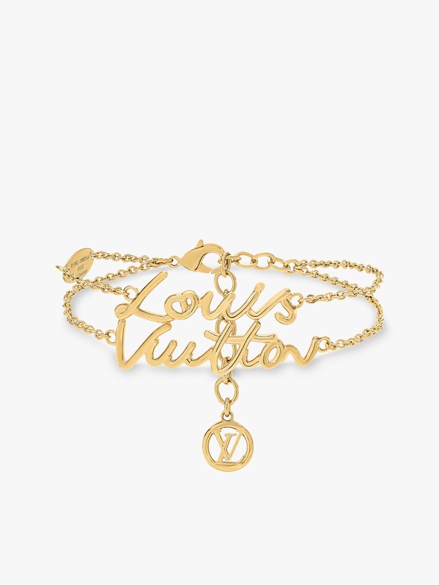 LV Script Bracelet