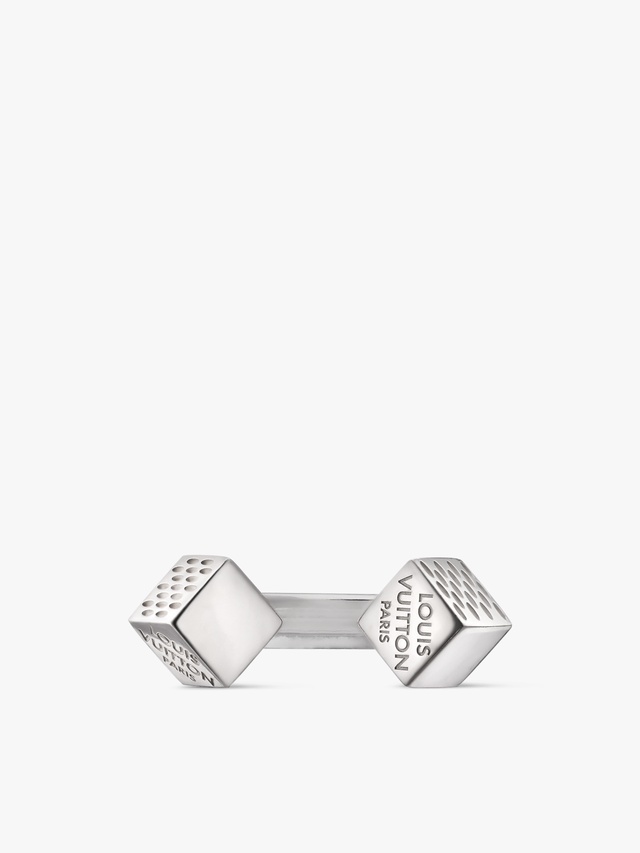 LV Cube ring, silver