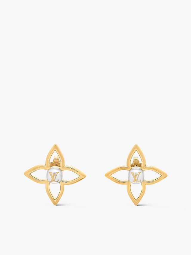 Pearly Flower Earrings