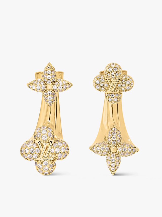 LV Flower Comet Earrings