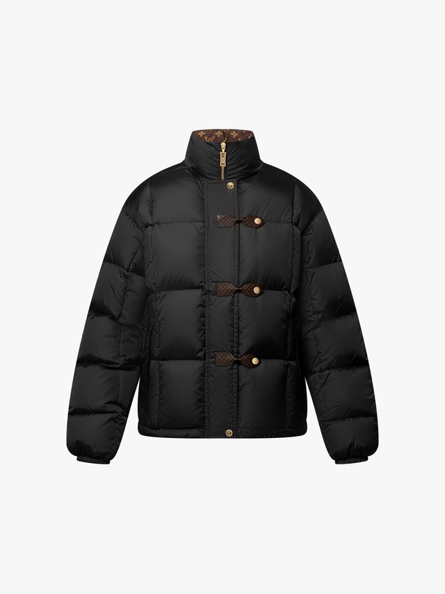 Pillow down jacket with Monogram details