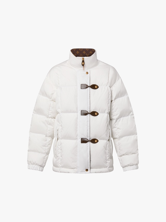 Pillow down jacket with Monogram details