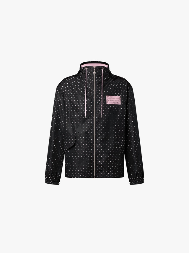 Perforated hooded parka