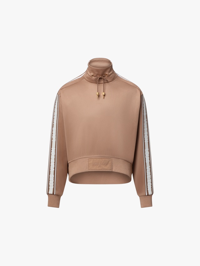 Signature Striped Mock Neck Sweater