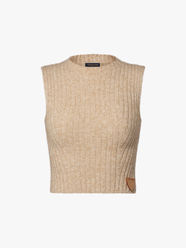 Ribbed knit cropped top