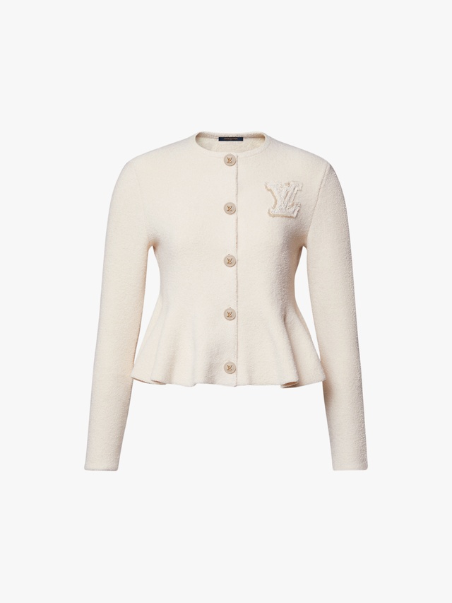 Flared French Terry cardigan