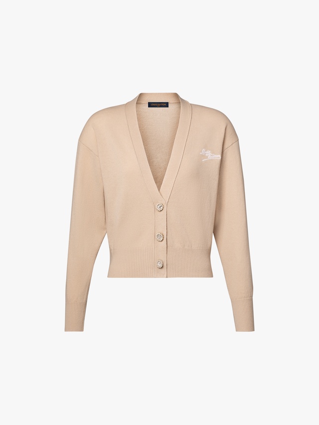 Signature jewel-button cardigan