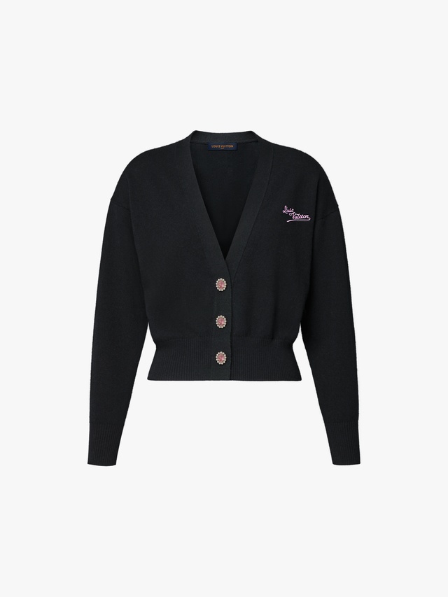 Signature jewel-button cardigan