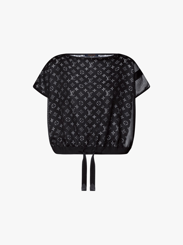 Monogram Lined Knit Top