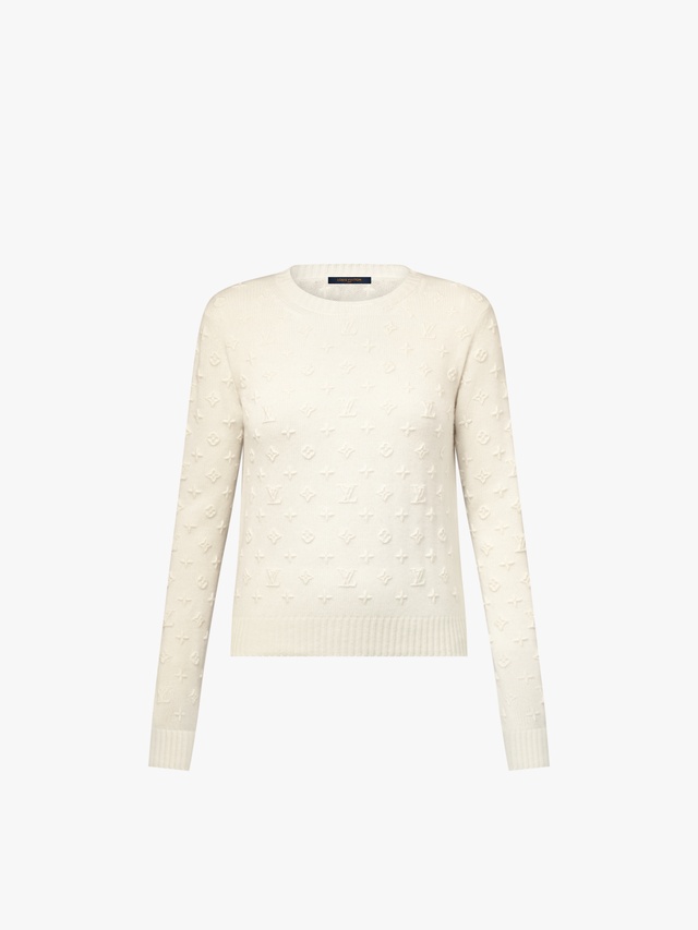 Monogram 3D knit sweater