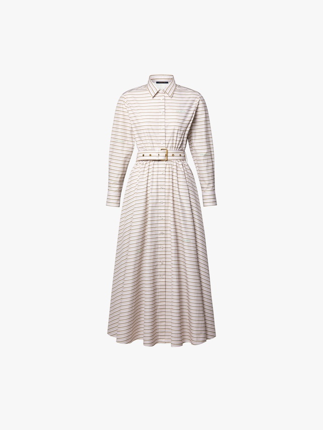 Long Belted Shirt Dress