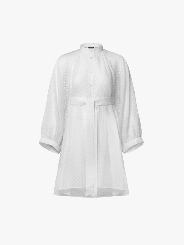 Monogram Fil Coupé Batwing Sleeve Shirt Dress