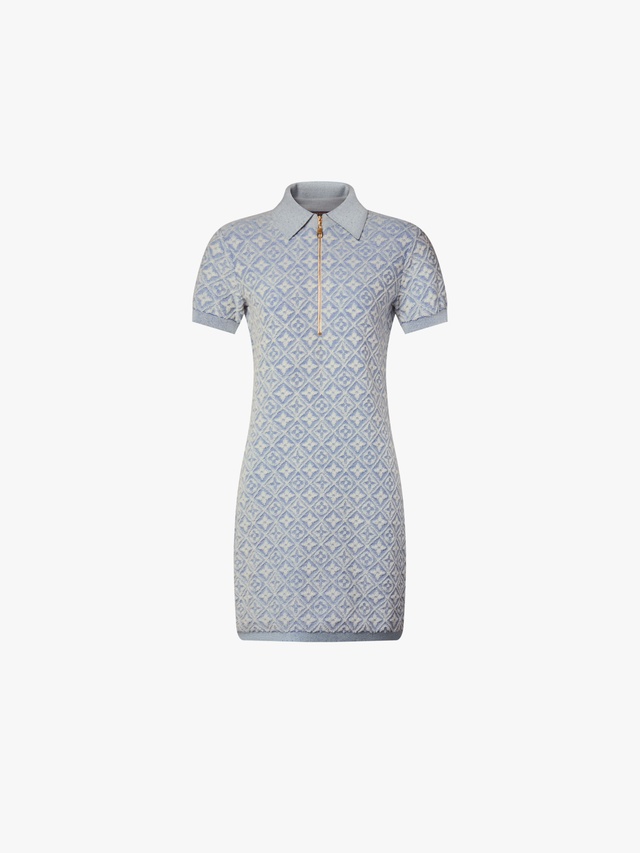 Monogram terrycloth polo dress