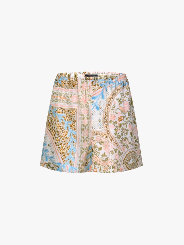 Floral scarf pattern boxer shorts