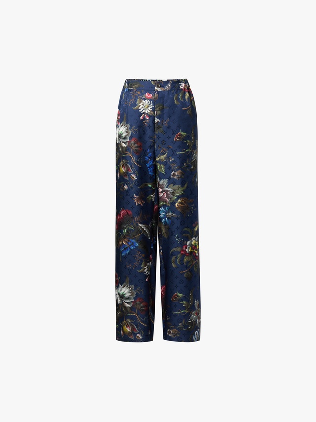 Dark floral print pants