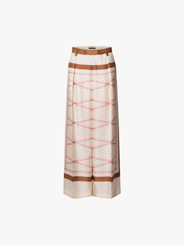 Loose trunk-print pants