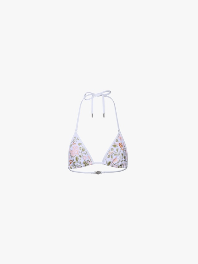 Floral scarf swimsuit top