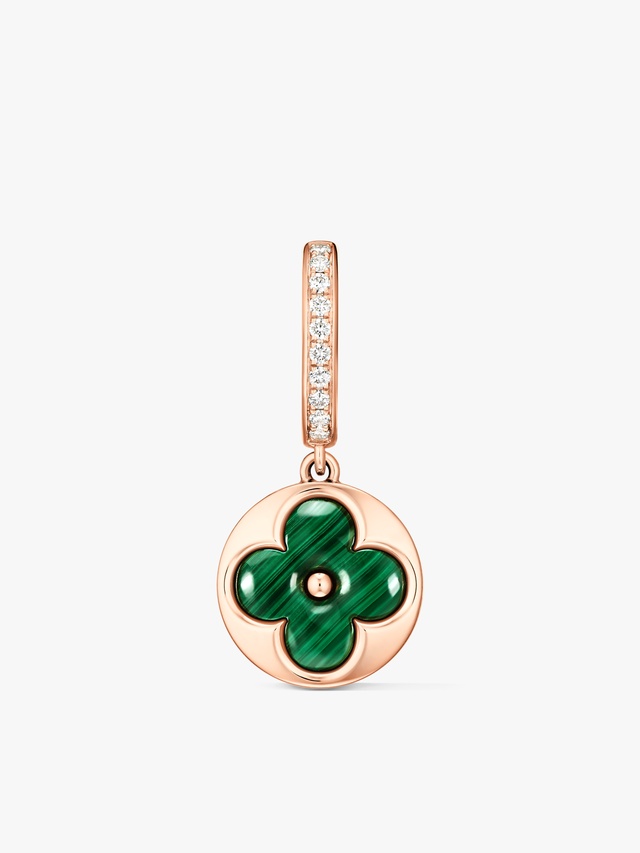Sun Color Blossom BB sleeper, rose gold, malachite and diamonds – Individually