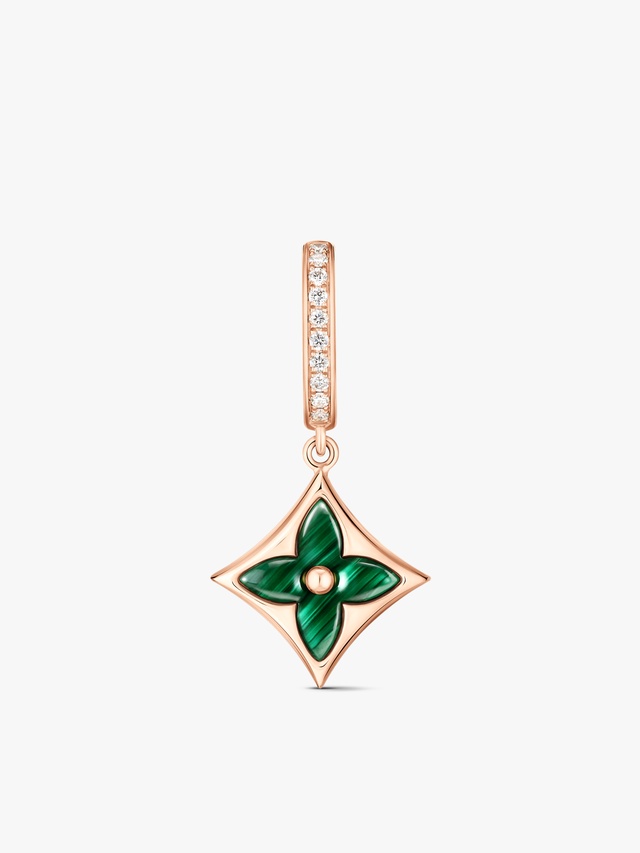 Star Color Blossom BB sleeper, rose gold, malachite and diamonds – Individually