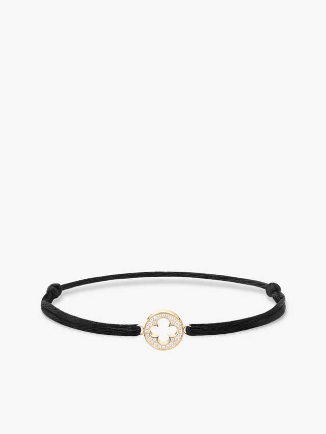 Empreinte bracelet, yellow gold and diamonds