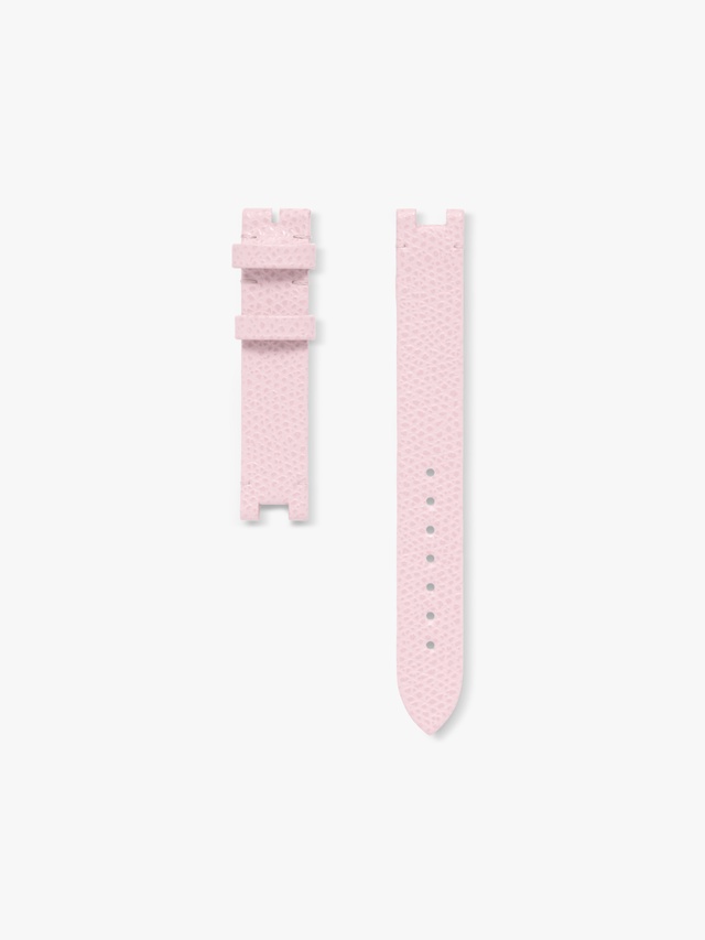 Color Blossom watch strap in powder pink calfskin