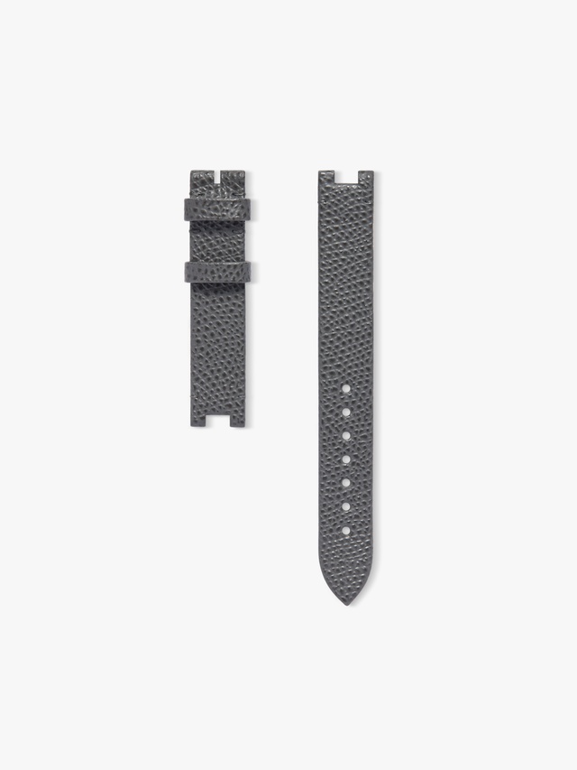 Color Blossom watch strap in gray calfskin