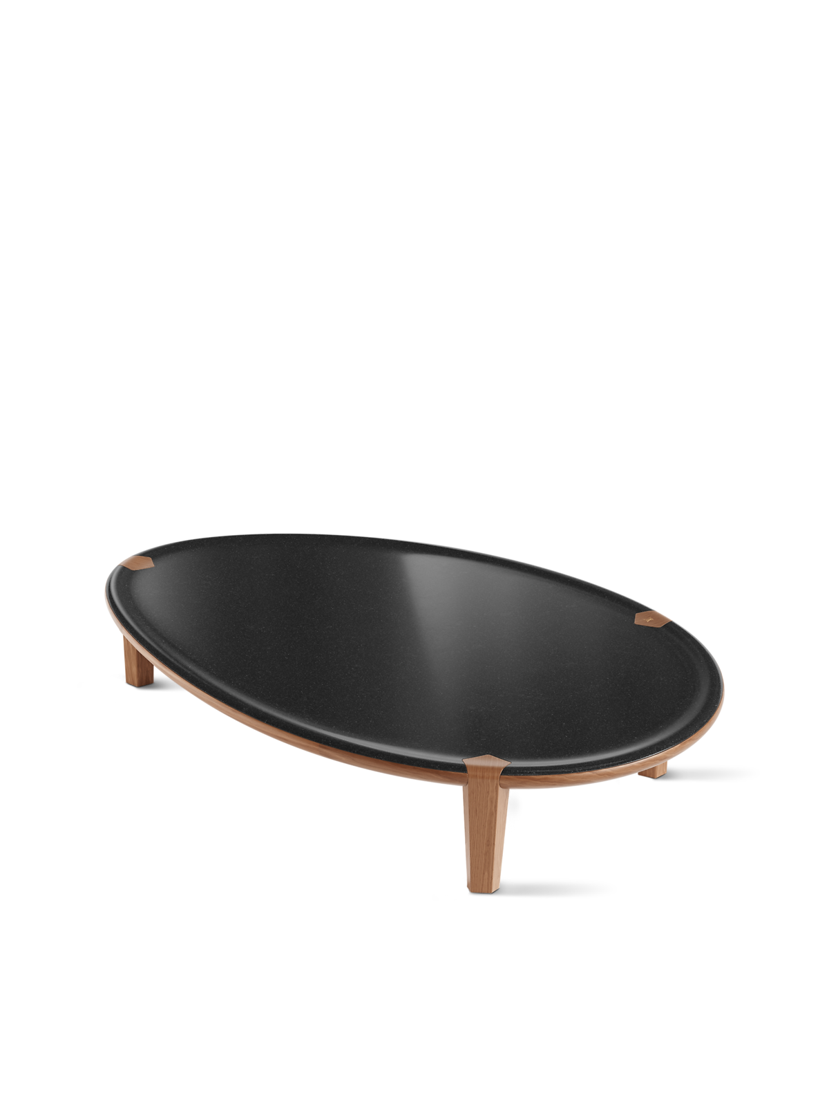 Aqua Low Coffee Table - Black Granite