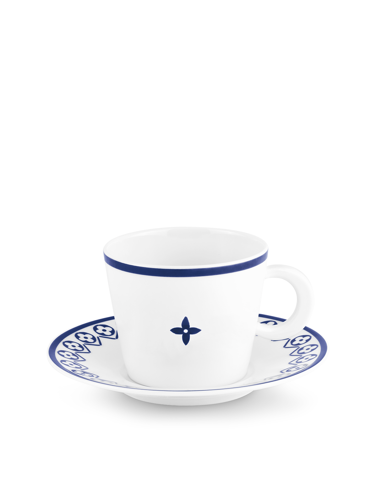 Set of two tea cups and saucers