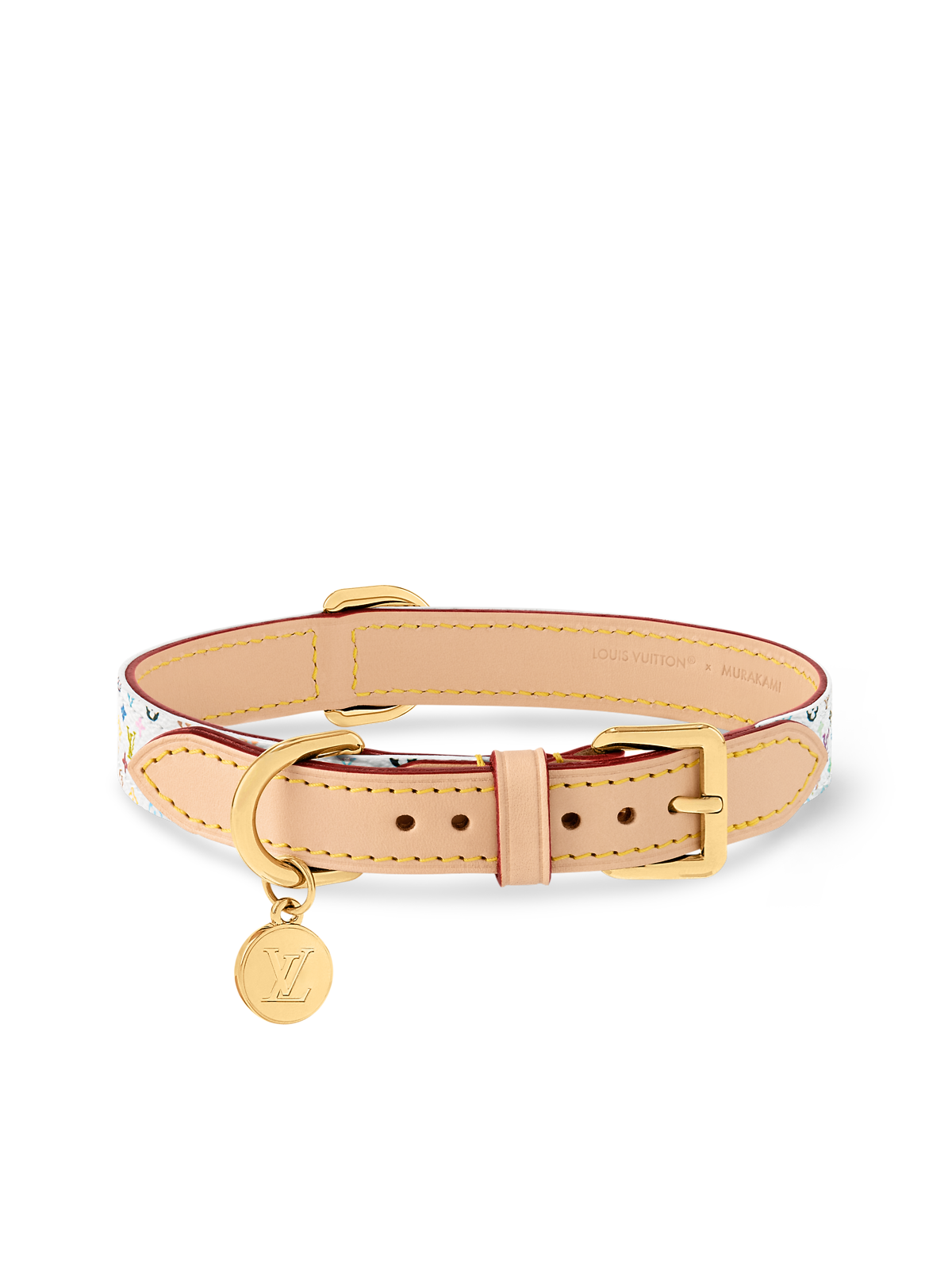 LV X TM - MM Monogram dog collar Multicolor