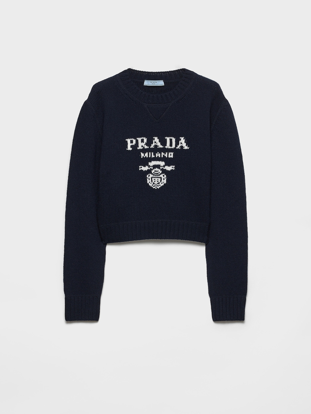 Wool and cashmere crew-neck sweater