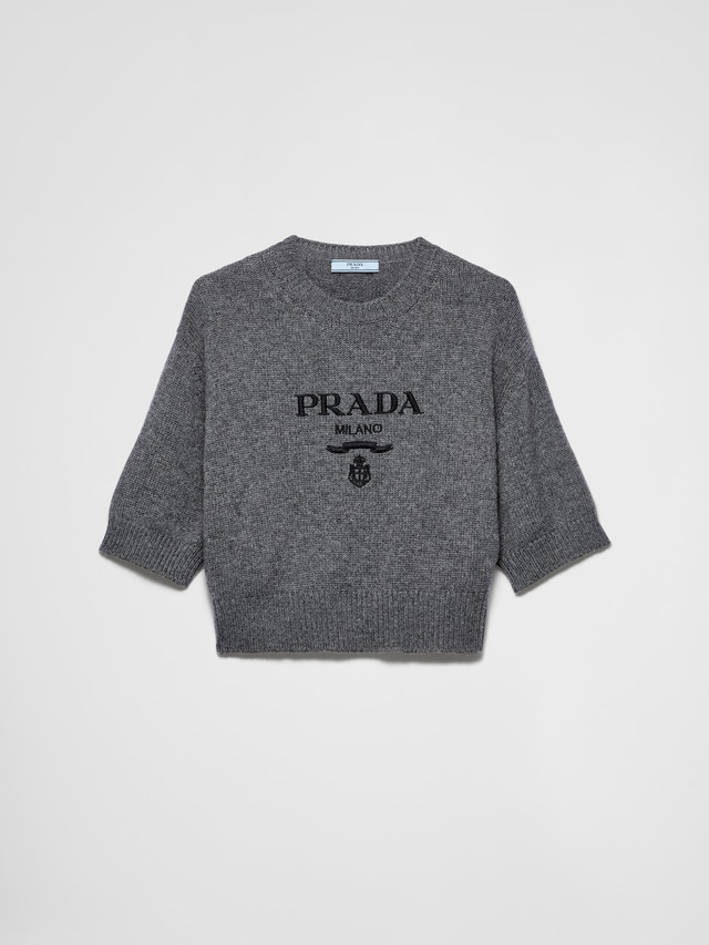 Wool and cashmere crew-neck sweater