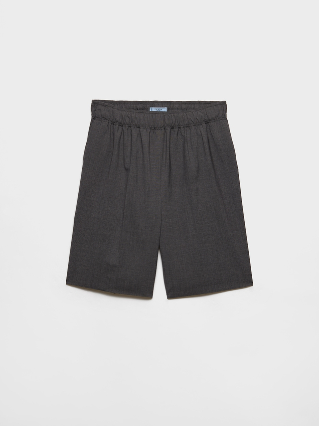 Light wool Bermudas