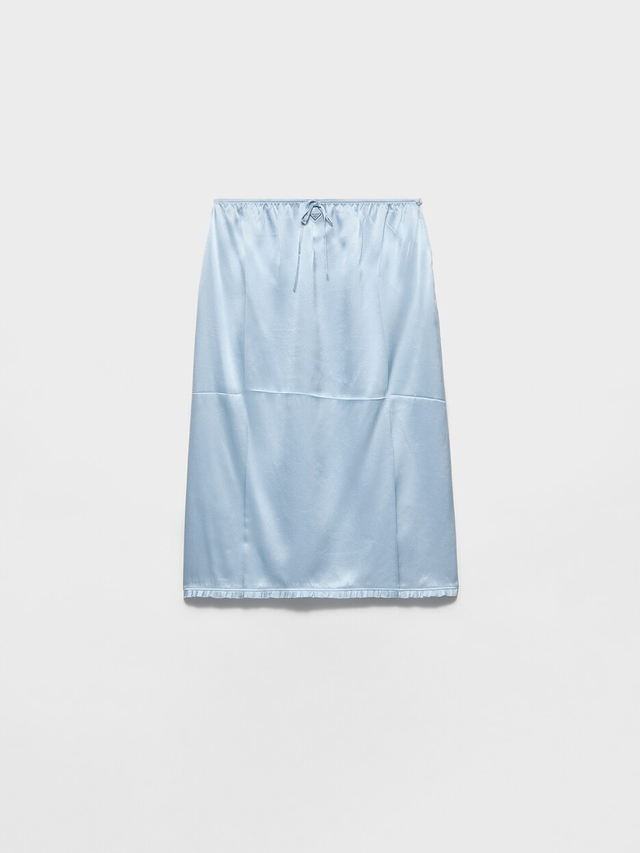 Vintage-look satin underskirt