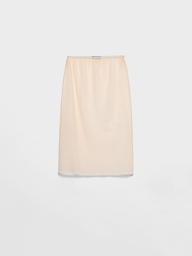 Cotton tulle slip
