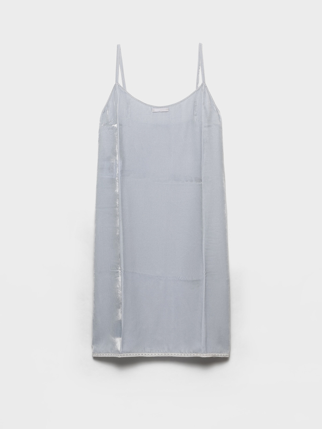 Velvet slip dress