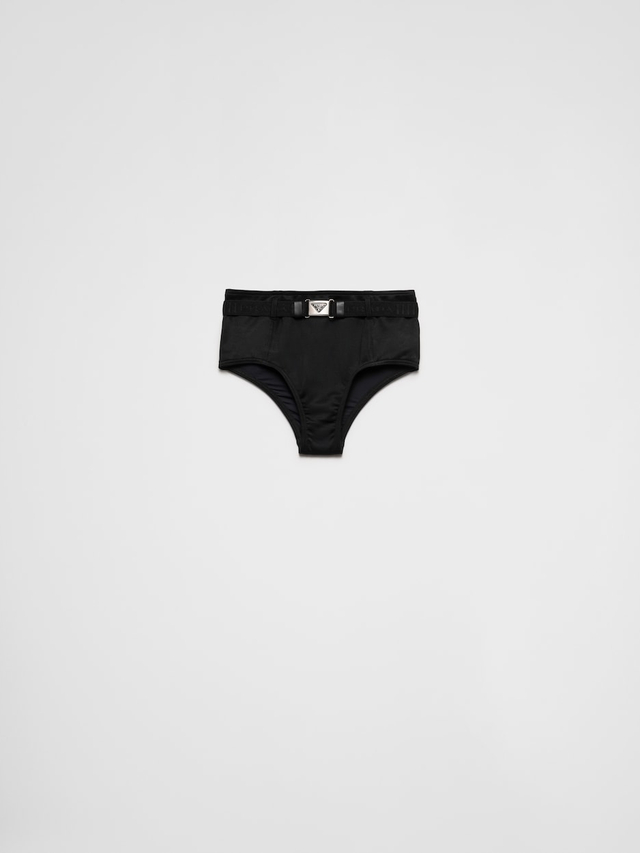 Interlock fabric bikini bottom