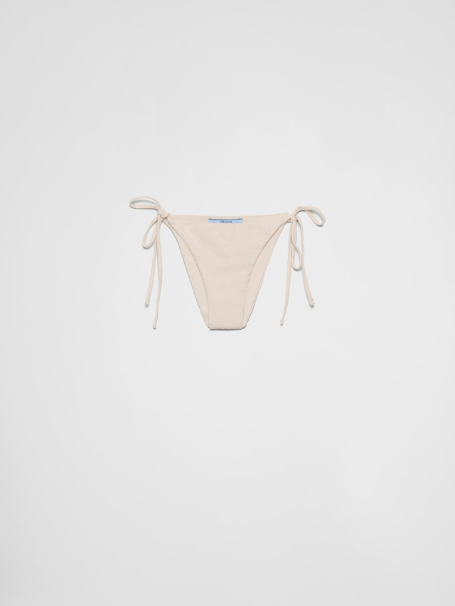 Jersey bikini bottom with rhinestones