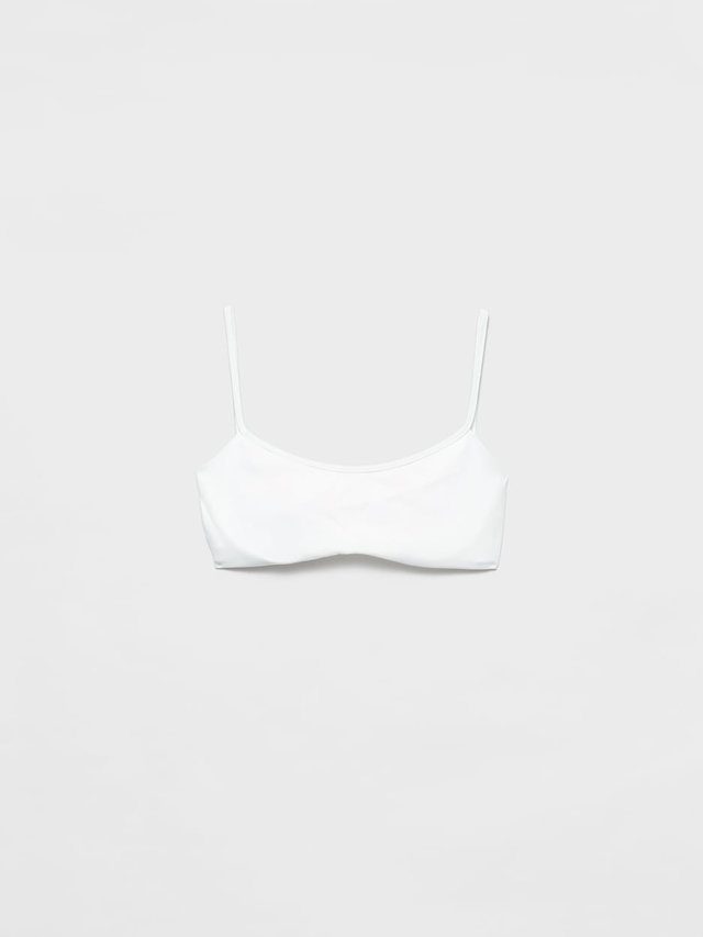 Stretch jersey bikini top