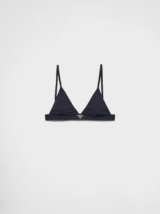Ribbed knit bralette bikini top