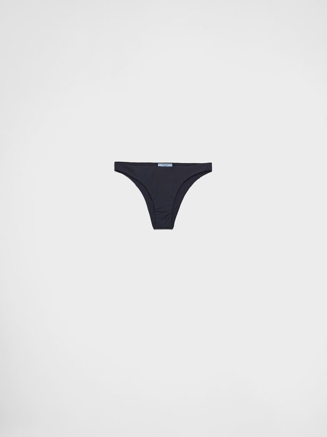 Ribbed knit bikini bottom