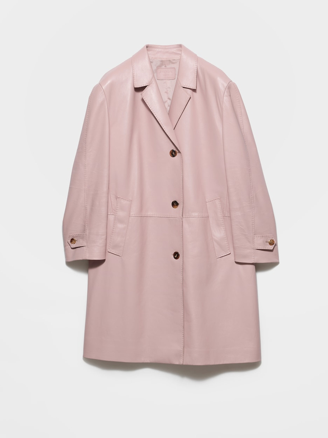 Nappa leather coat